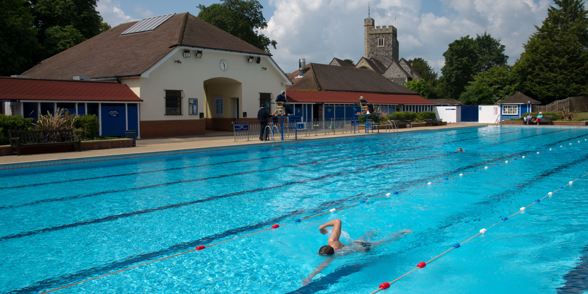 guildford lido, open swimming, winter swimming heated pool, guildford, surrey, the sports locker, things to do in guildford, guide to guildford, visit surrey, guide to surrey, residential advice, 