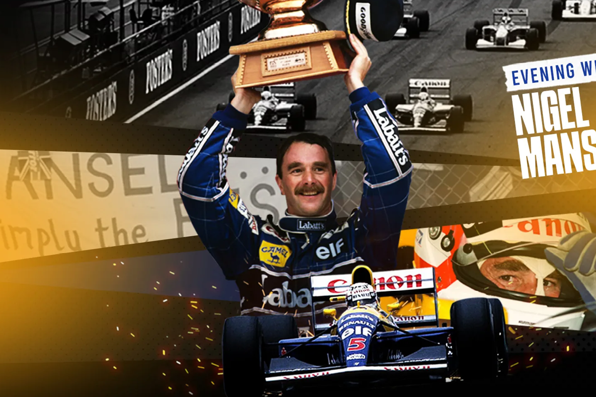 The sports locker, an evenin with Nigel mansell, Formula 1, sports events, surrey, september 2025, whats on, guide to whats on, guide to whats on in surrey, guiude to guildford, , running, night swim, mtb, horse racing,