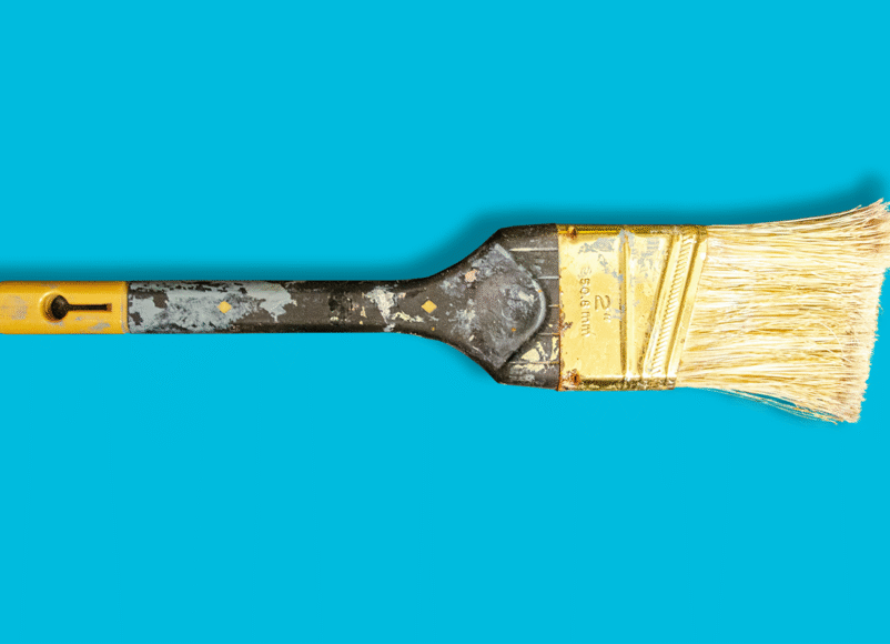 paint brush, paint behiond a radiator, radiator, DIY, house and garden, home and garden, residential advicve, move to residential, move to surrey, renovate, renovation, home improvements, home hacks, property, homeowner, plumbing,