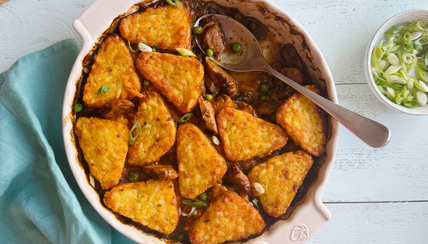 porkyb whites, surrey, old woking, sausages, recipe, sausage recipe, sausage and hash brown tray bake, cooking, cooking at home, surrey recipes, food and drink, lifestyle, visit surrey,