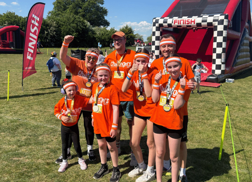 Inflatable 5K, Stoke Park, Guildford, Surrey, May 2026, Challengers Charity, fundraising, sports, exercise, family fun, inflatrable fun. visit surrey, guide to surrey, guide to whats on, whats on in surrey,