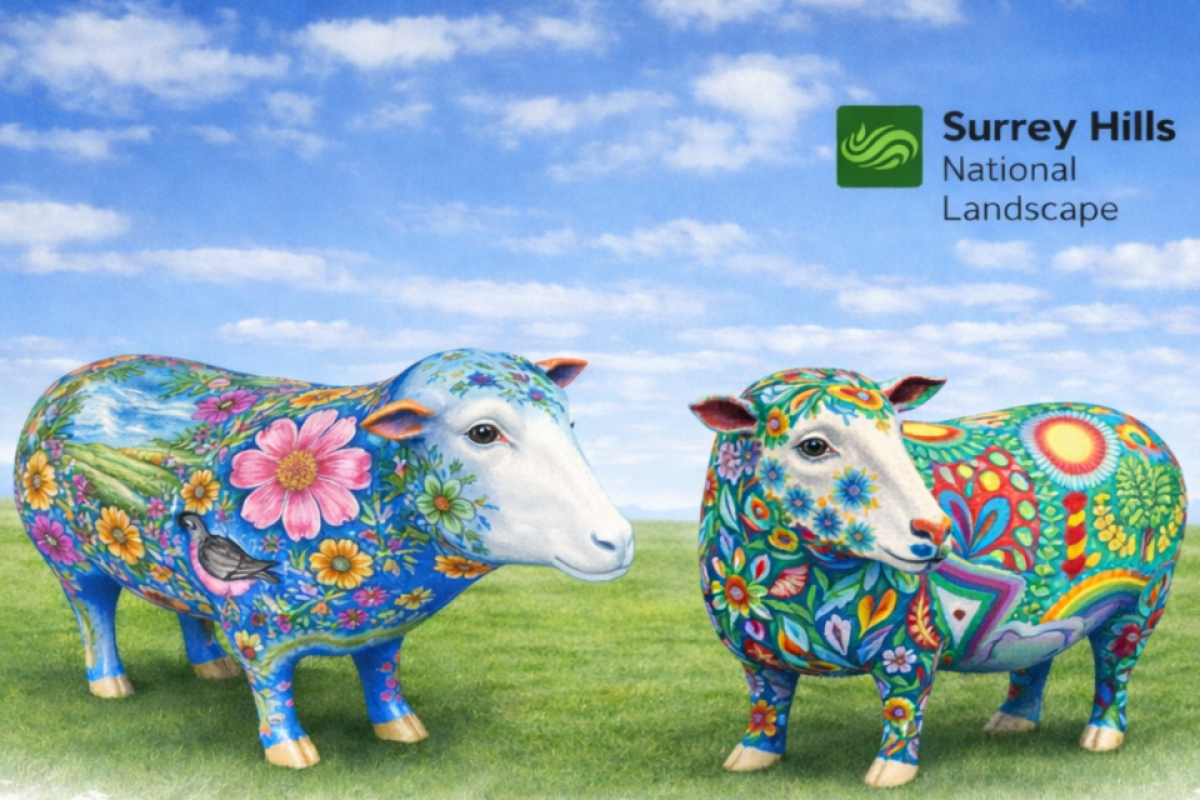 Sheep Parade, Surrey Hills, Surrey Hills National Landscape, August 2026, artists, arts, surrey hills arts, whats on, guide to whats on, guide to surrey, guide to surrey hills, whats on, visit surrey,