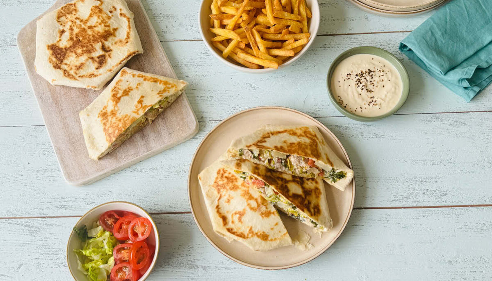 Porky Whites sausages, Old Woking, Surrey, Recipe, recipe idea, sausage recipe, sausage recipe idea, sausage Caesar crunch wrap, summer 2026, august 2026,