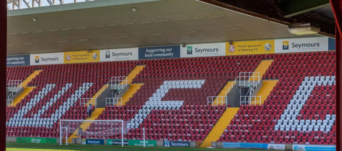 Woking football club, WOKING FOOTBALL CLUB SAFETY RESTRICTION LIFTED, woking fc, surrey county council news, guide to surrey, move to surrey, guide to woking, move to woking, laithwaite community stadium, WHAT'S ON, football, national league, watch football in surrey,