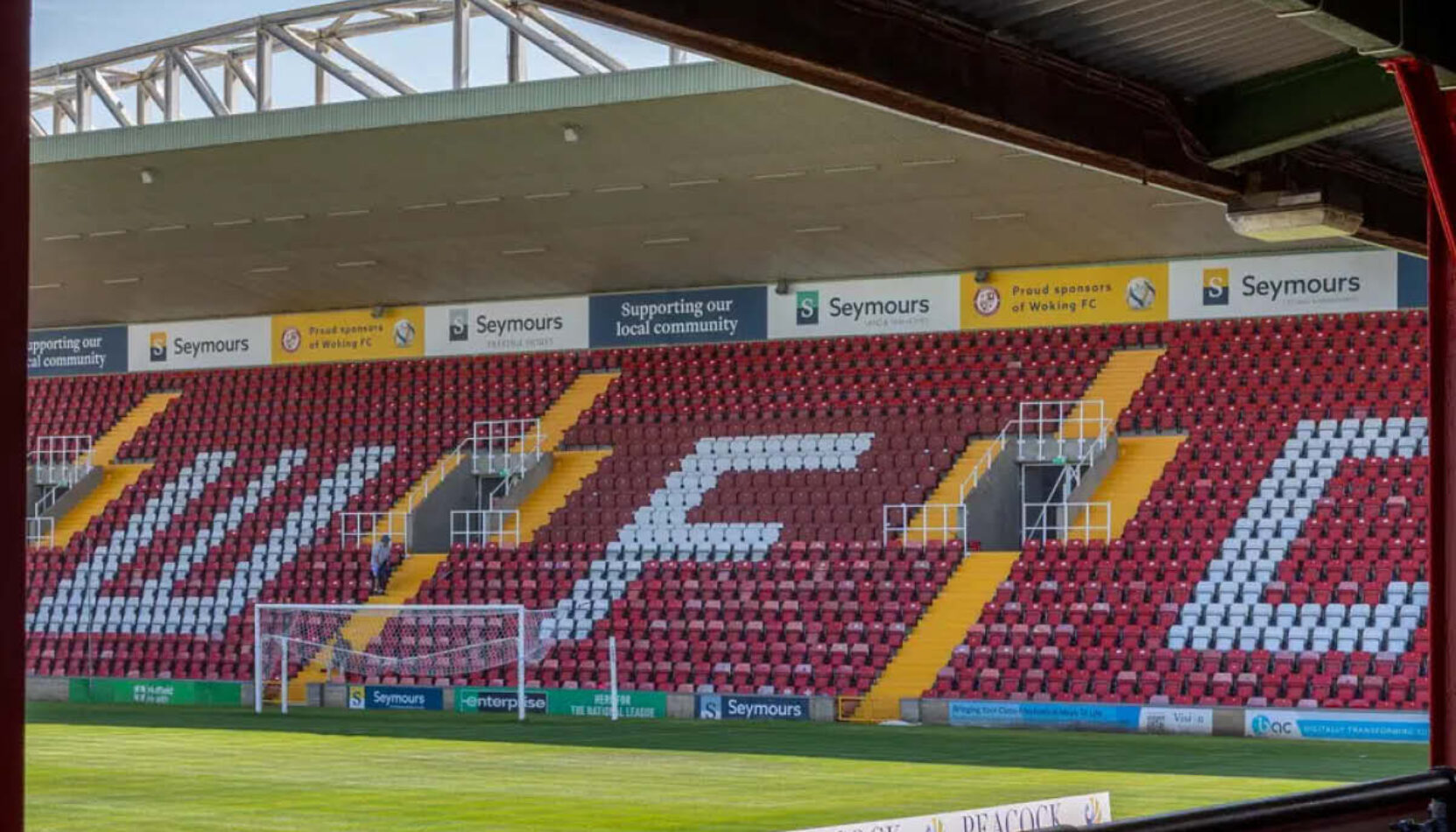 Woking football club, WOKING FOOTBALL CLUB SAFETY RESTRICTION LIFTED, woking fc, surrey county council news, guide to surrey, move to surrey, guide to woking, move to woking, laithwaite community stadium, WHAT'S ON, football, national league, watch football in surrey,
